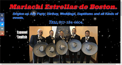 Desktop Screenshot of mariachiestrellasdeboston.com